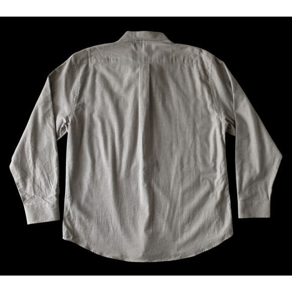 Tom Beckbe Brown Brushed Cotton Twill Shirt XXL Button Up Classic Staple Preppy - Picture 2 of 10